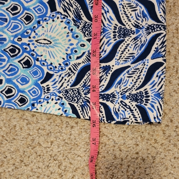Lilly Pulitzer Kelby Stretch Shift Dress Women's Size 10 Blue Resortwear Summer - Picture 5 of 11